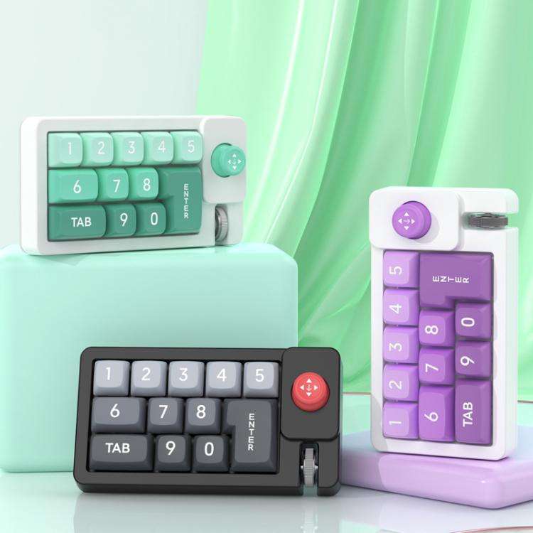 MKESPN K810 Joystick RGB Backlight Hot Swap Macro Customized Wired Mechanical Gaming Keyboard(Green)