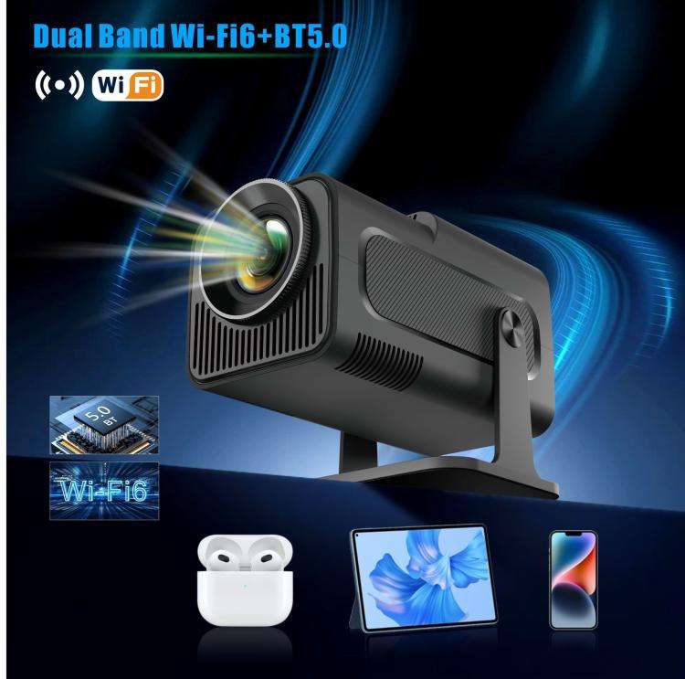 HY320 Game Projector Android 11 System With Wireless Gaming Controller 720P Home Theater(UK Plug)