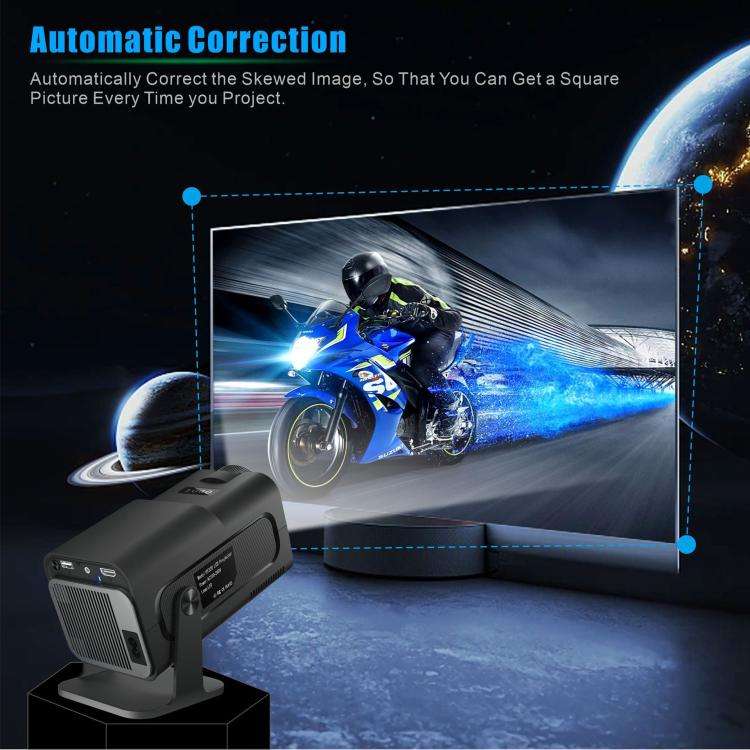HY320 Game Projector Android 11 System With Wireless Gaming Controller 720P Home Theater(UK Plug)
