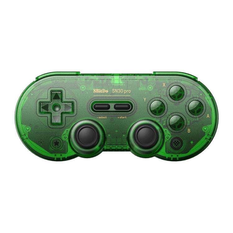 8BitDo SN30 Pro Retro Special Edition Translucent Wireless Bluetooth Multi-Platform Gamepad(Green)
