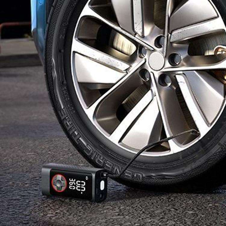 ATJ-004 Smart Wireless Digital Display Portable Car Tire Pump Multi-Function Inflator(Lithium Bat...
