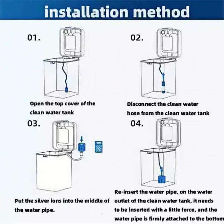 Ag+ Sterilization Module Silver Ion Accessories For Dreame X10 / S10 / W10 / S20 / X20(White)