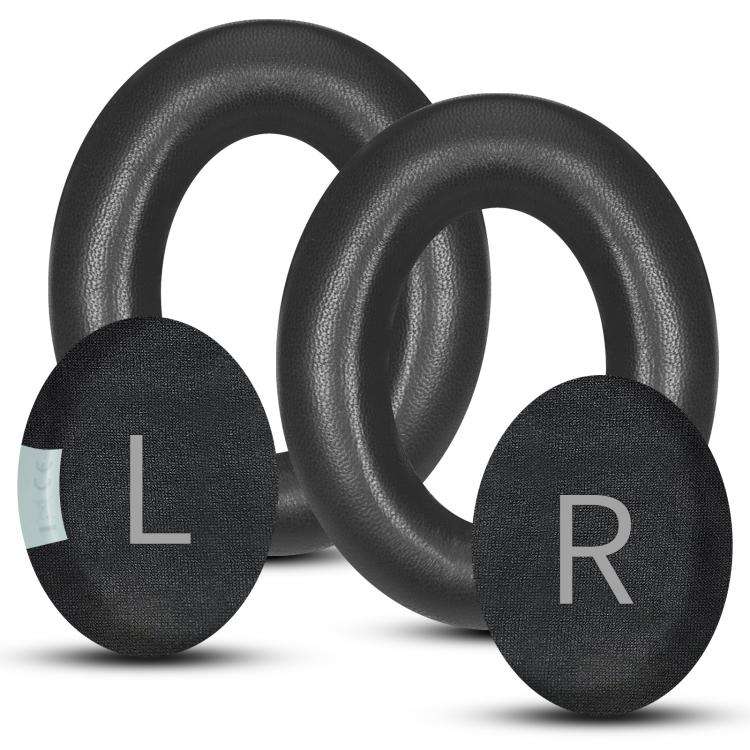 For Bose NC700 Headset 1pair Lambskin Earpads Sponge Cover Earmuffs(Black)