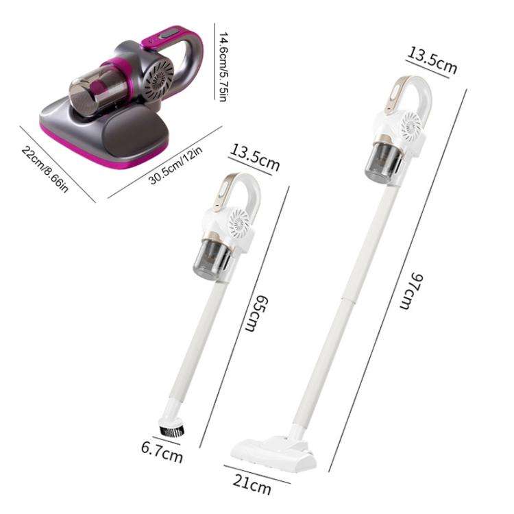 85000Pa Smart Handheld Vacuum Cleaner Cordless Dust Mite Removal UV Sterilizer Vacuum Cleaner(White)