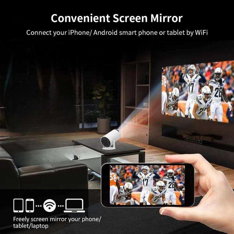 HY300  Game Projector Android 11 System With Wireless Gaming Controller 720P Home Theater(UK Plug)