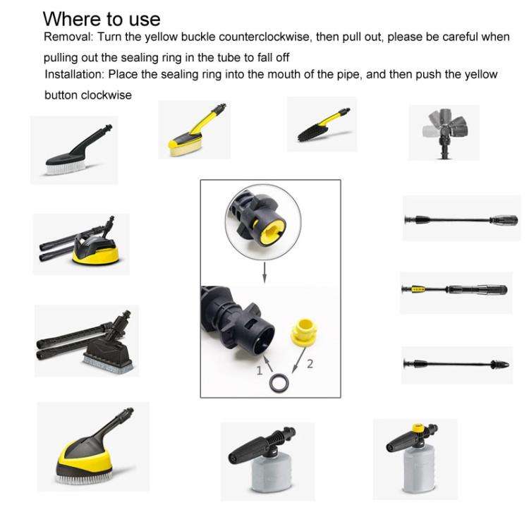 37pcs / Set For Karcher K2 / K3 / K4 / K5 / K6 / K7 High Pressure Washer Seal O-Ring
