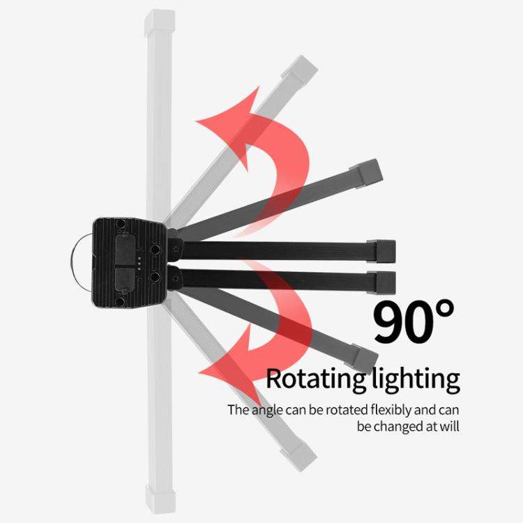 Double-Sided COB 90-Degree Folding Work Light Magnet With Hook Maintenance Light(FT32)