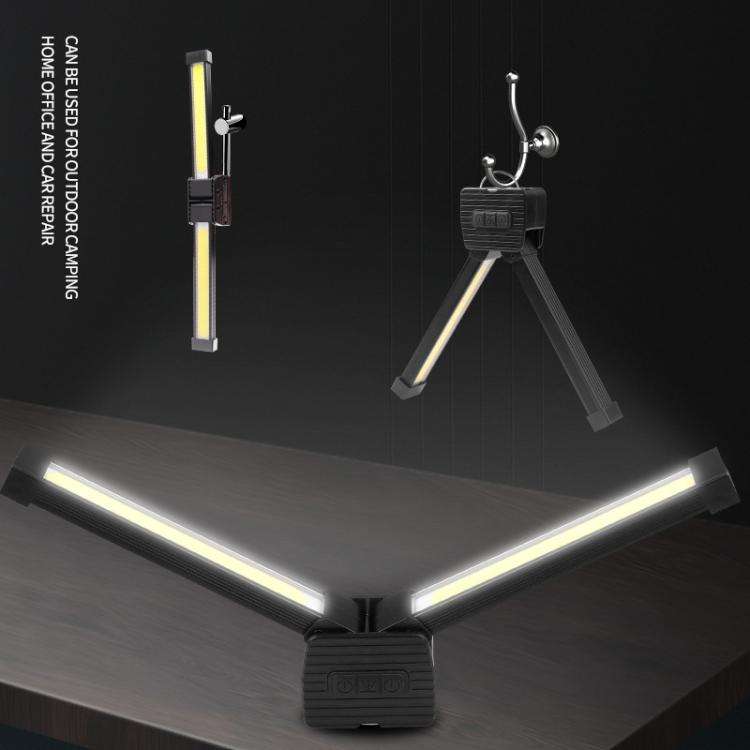 Double-Sided COB 90-Degree Folding Work Light Magnet With Hook Maintenance Light(FT32)