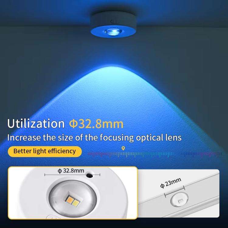 Tri-color  Magnetic Puck Light Rechargeable LED Under Cabinet Light With Remote Control