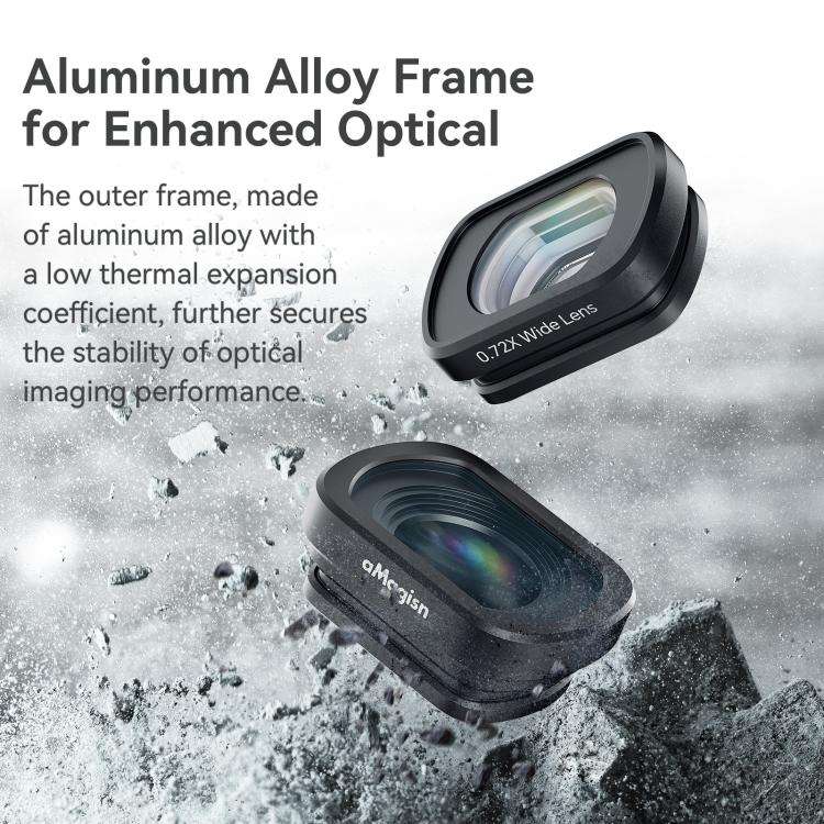 0.72X Wide Lens For DJI Pocket 3 aMagisn Magnetic Filter Accessories