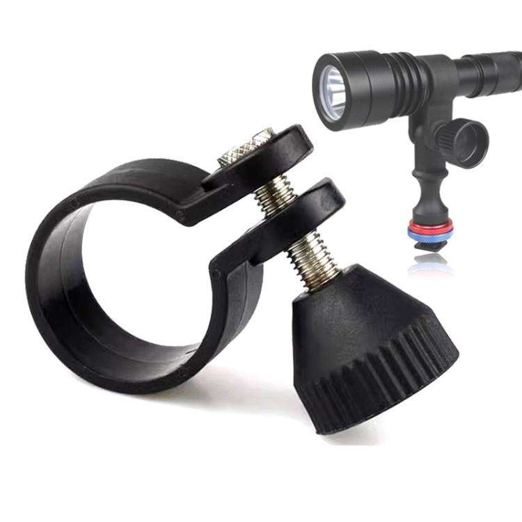 Diameter 32mm Adjustable Diving Flashlight Holder Mount Clamp For Dive Photography