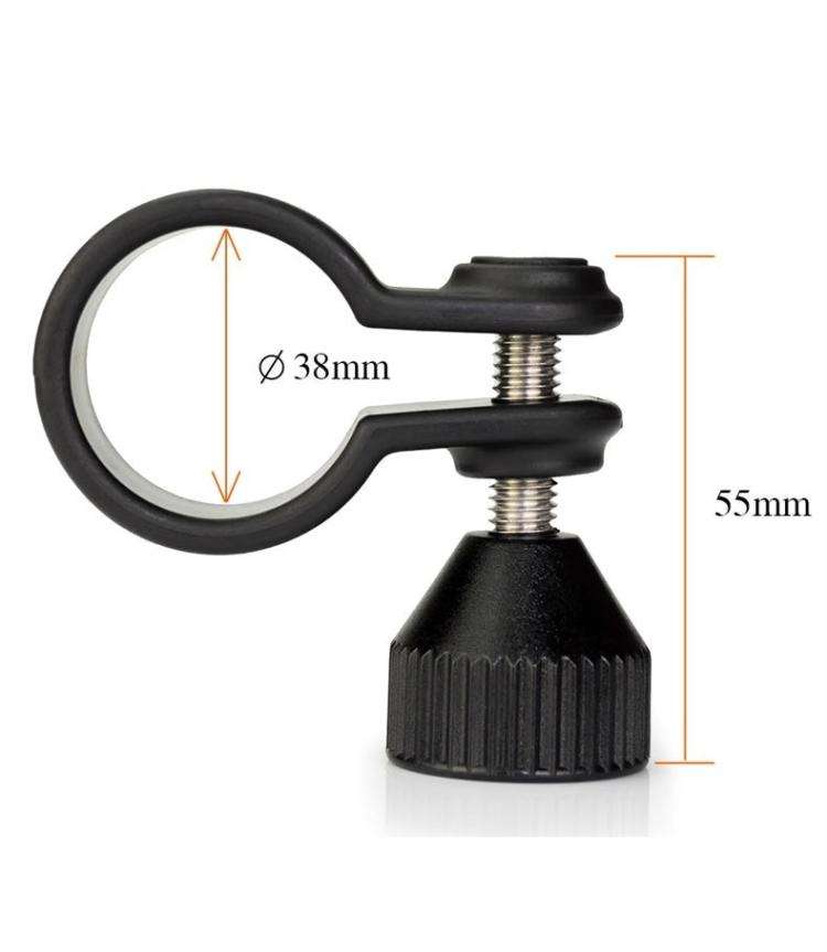 Diameter 32mm Adjustable Diving Flashlight Holder Mount Clamp For Dive Photography