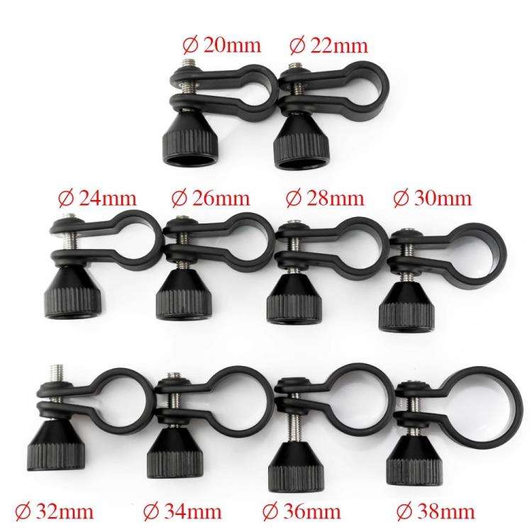 Diameter 32mm Adjustable Diving Flashlight Holder Mount Clamp For Dive Photography