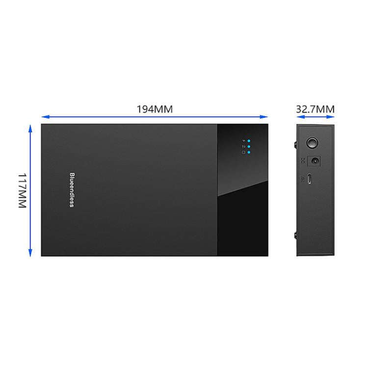Blueendless MR35TC 3.5-inch USB3.0 2.5/3.5-inch SATA Mobile Hard Disk Box(Type-C US Plug)
