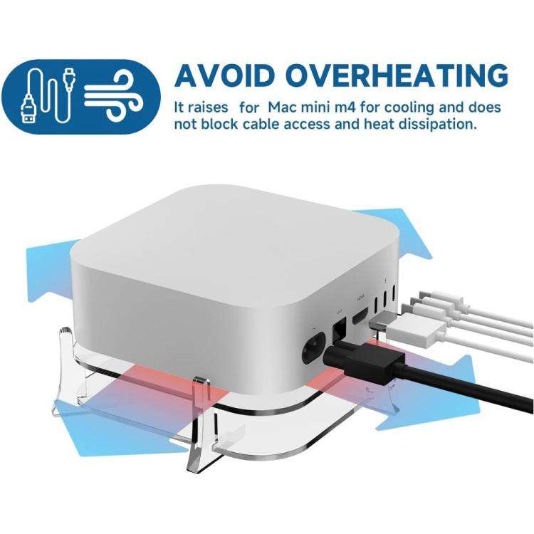 For MAC Mini M4 Desktop Acrylic Storage Bracket(YX146)