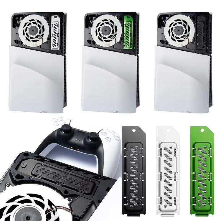 For PS5 Slim / PS5 Pro M.2 SSD Heatsink Dust Cover Expansion Slot Radiator(Black)