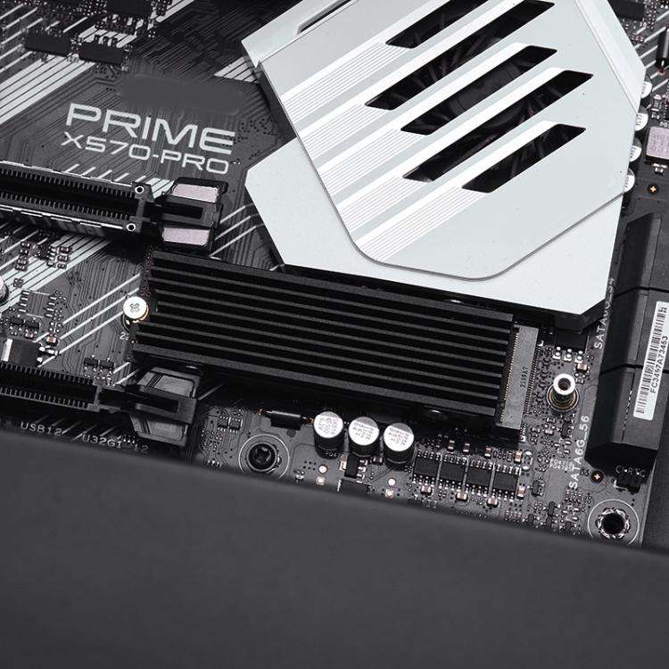 FinalCool M.2 2280 NVME SSD Radiator Aluminum Heat Sink for Desktop PC PS5(Black)