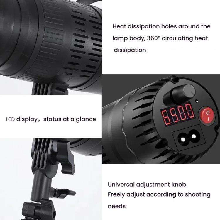 100W 102 LEDs Spotlight Portrait Photography Fill Light Adjustable Focus Triple Color Temperature...