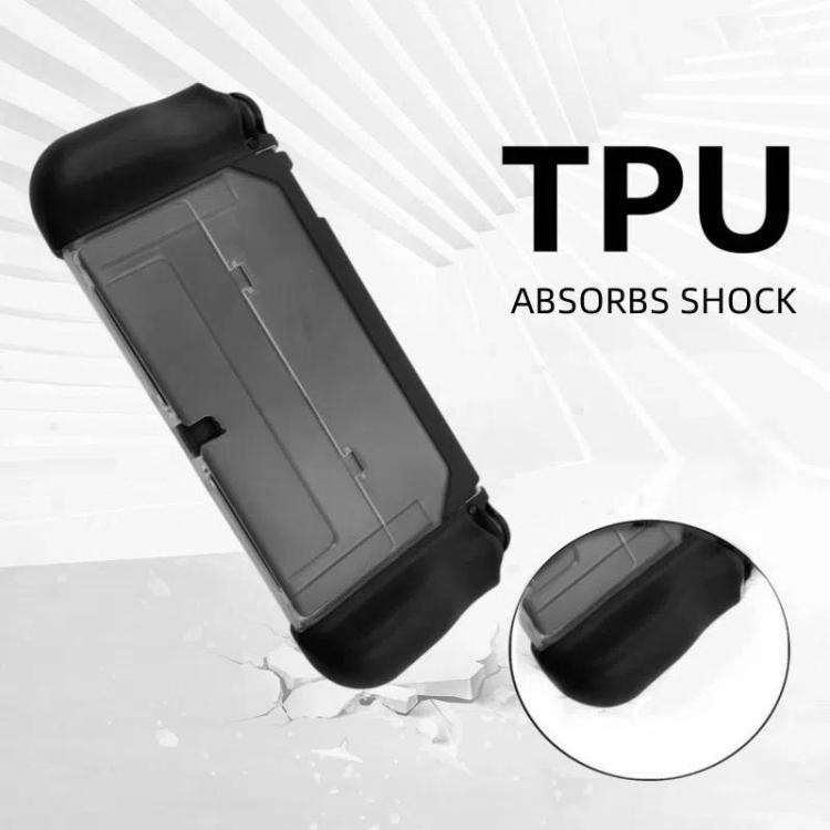 For Nintendo Switch OLED / Joy-Con 2 In 1 Protective Case TPU Cover Support(Black)