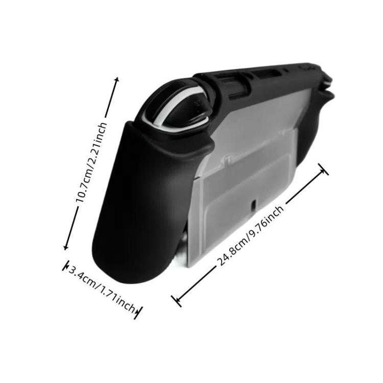 For Nintendo Switch OLED / Joy-Con 2 In 1 Protective Case TPU Cover Support(Black)
