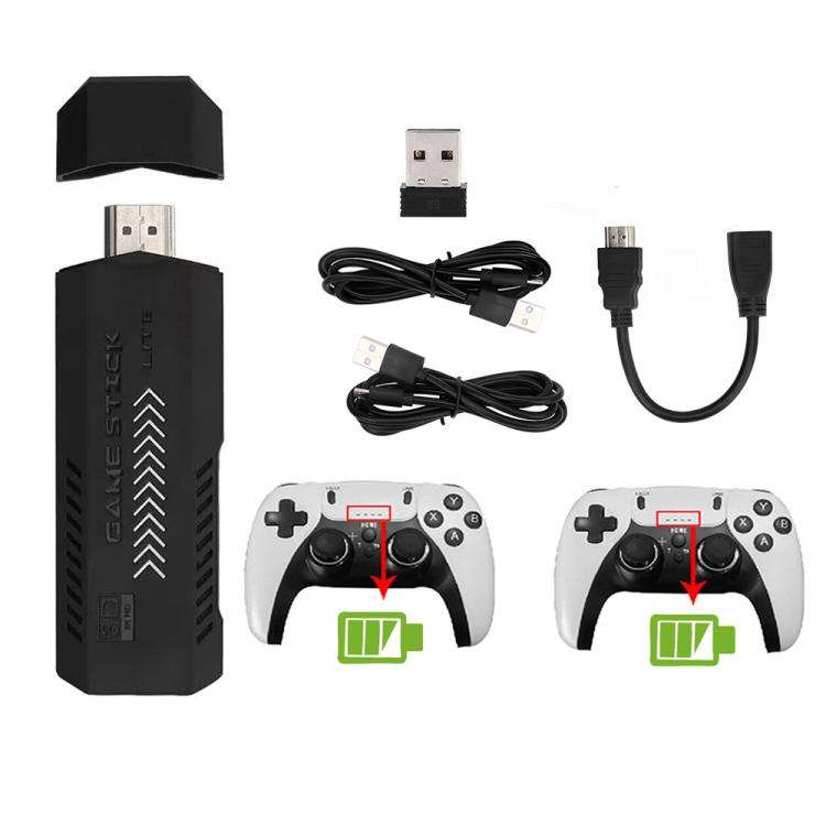 M10 Pro 4K TV Game Player 3D HD Retro Video Game Console 256G With Charged Controller