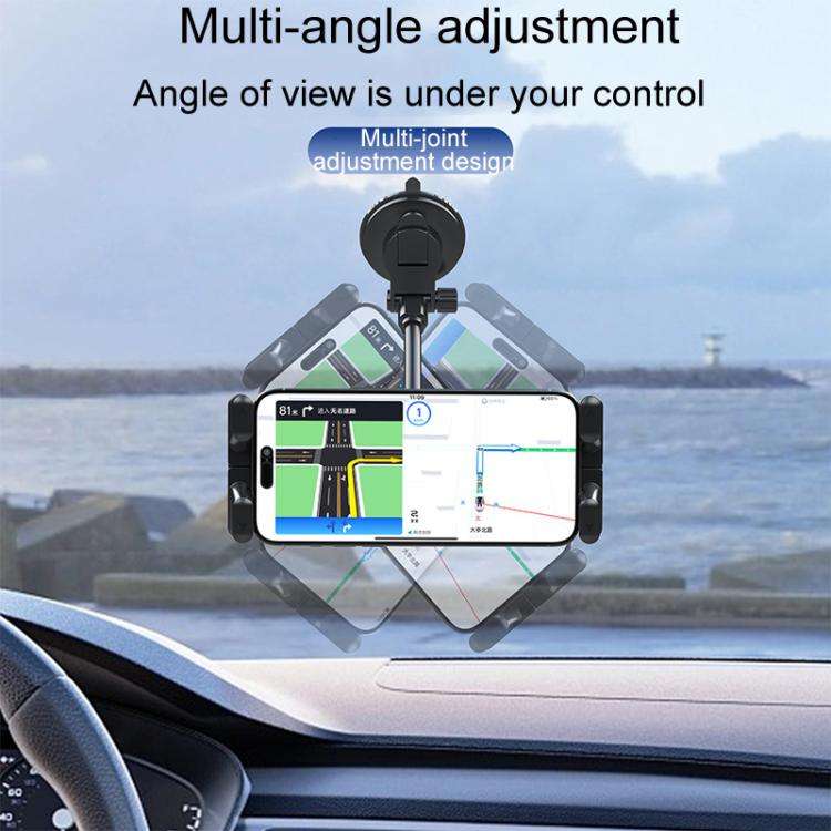 Car Suction Cup Extended Hose Universal Cell Phone Tablet Holder