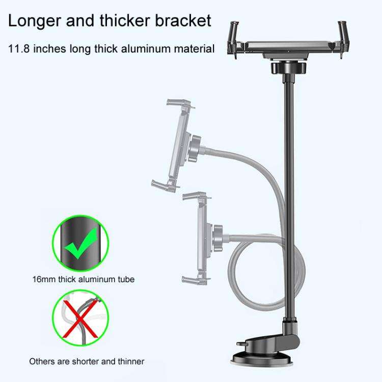 Car Suction Cup Extended Hose Universal Cell Phone Tablet Holder