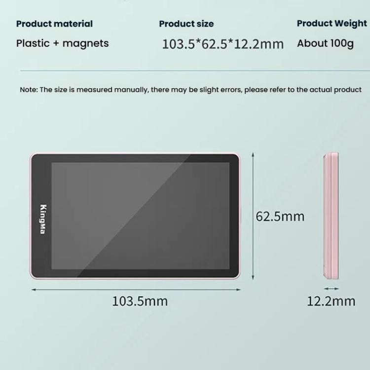 KingMa PH02 MAX Mobile Phone MagSafe Display Screen Selfie Live Streaming Phone Rear Camera(Pink)