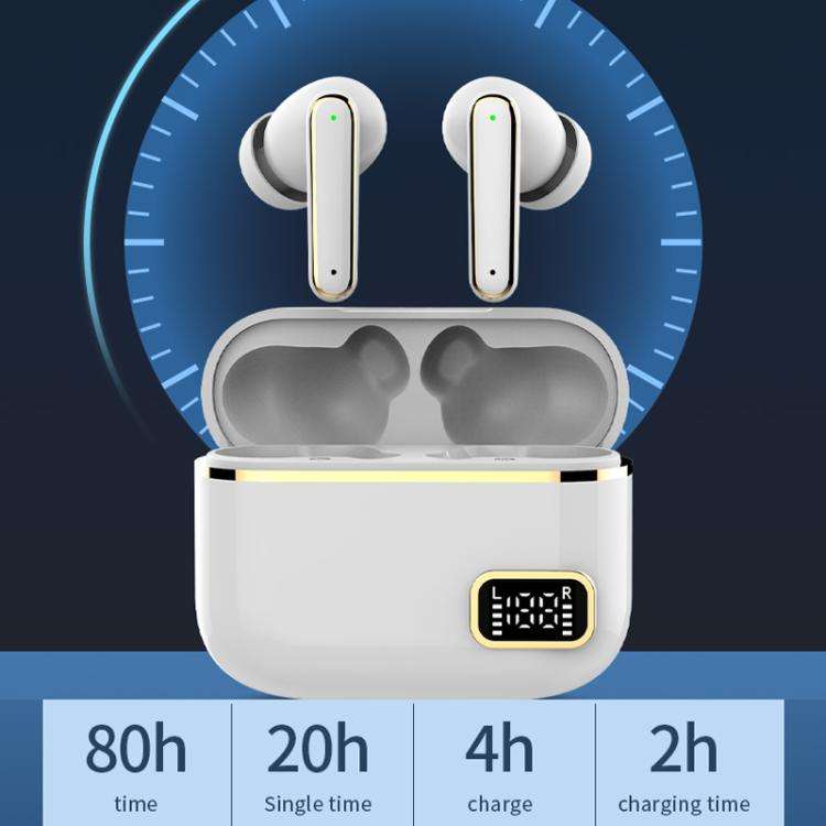 Smart Touch In-Ear Hearing Aid With Digital Charging Compartment(White)