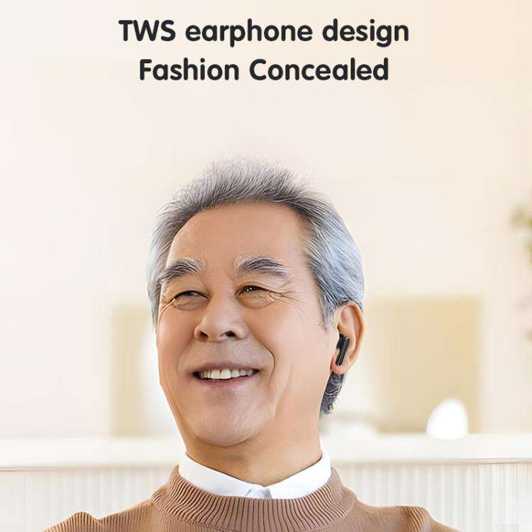 Smart Touch In-Ear Hearing Aid With Digital Charging Compartment(White)