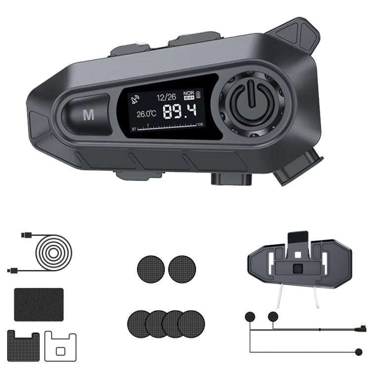 A1 IP67 Waterproof Motorcycle Helmet Noise Reduction Bluetooth Headset, Spec: Soft Mic