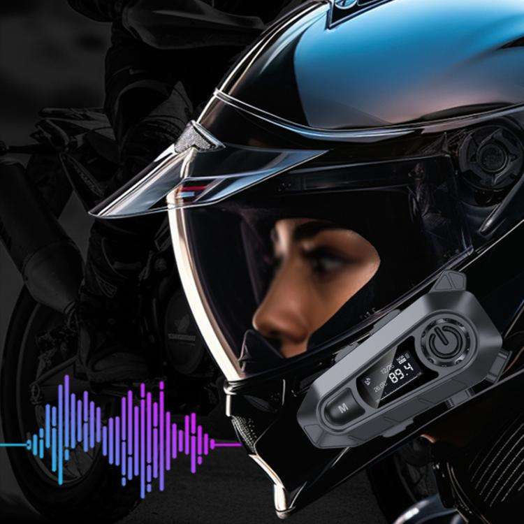 A1 IP67 Waterproof Motorcycle Helmet Noise Reduction Bluetooth Headset, Spec: Soft and Hard Mics
