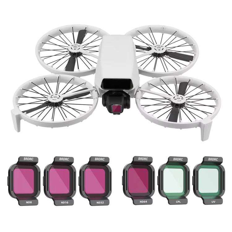 For DJI Flip BRDRC Lens Filters Protective Lens Accessories, Style: ND32
