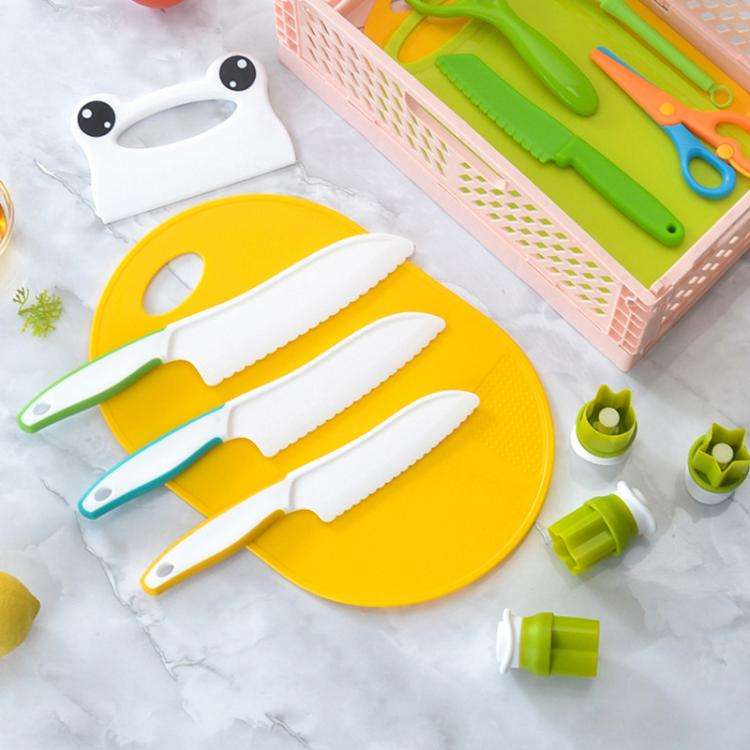 17 In 1 Children Plastic Cooking Knife Set Kids DIY Peeler Kicthen Tools