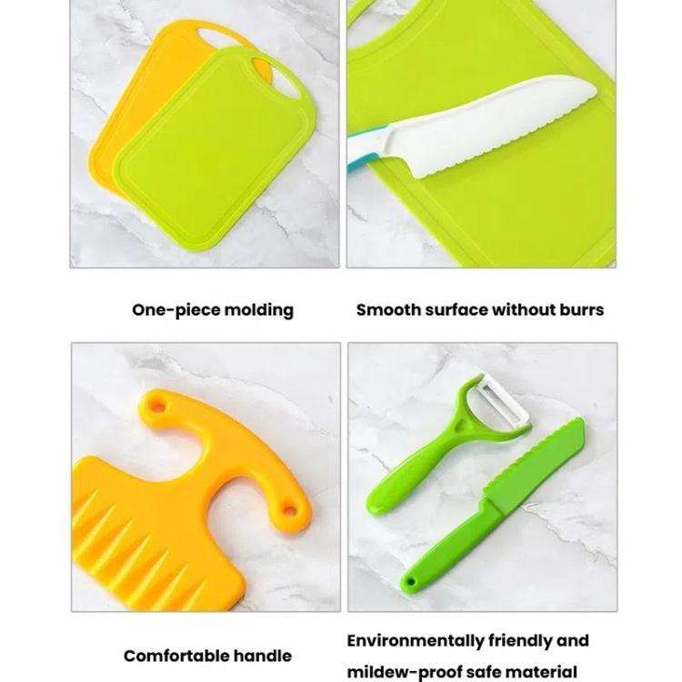 17 In 1 Children Plastic Cooking Knife Set Kids DIY Peeler Kicthen Tools