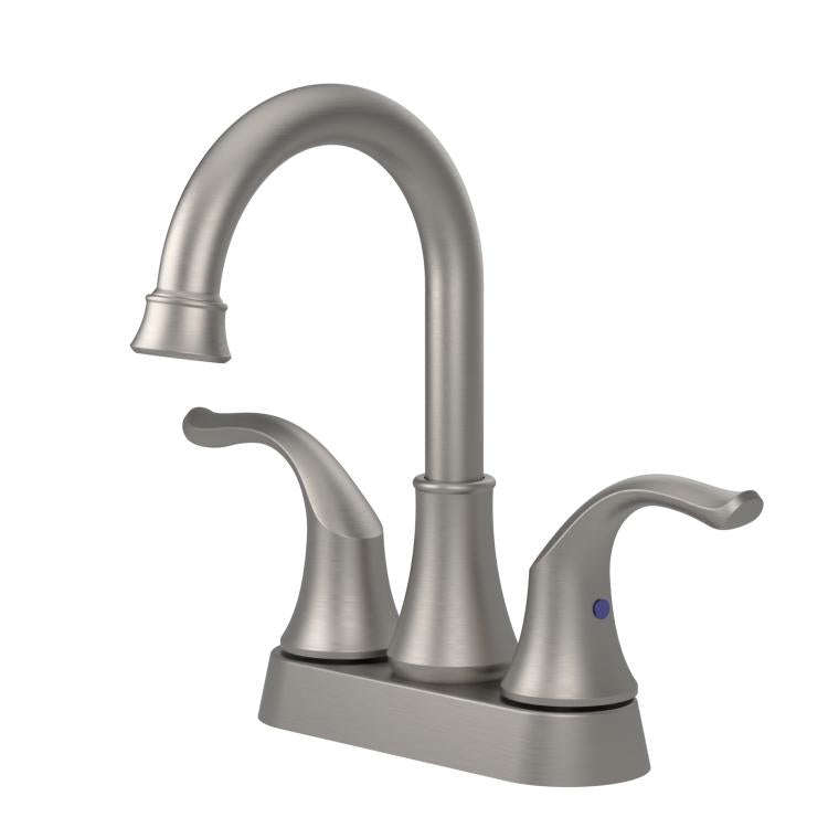 Dual Handle Two-Hole Bathroom Sink Faucet for Undermount Basin Separate Hot/Cold Water Controls, ...