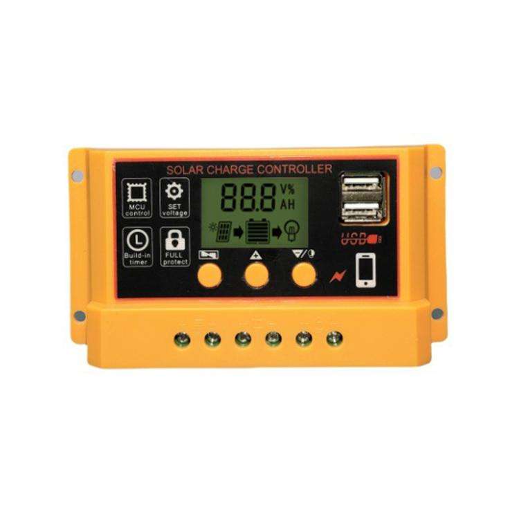 30A 12V 24V Solar Controller PV Solar Charge Controller With LCD Display