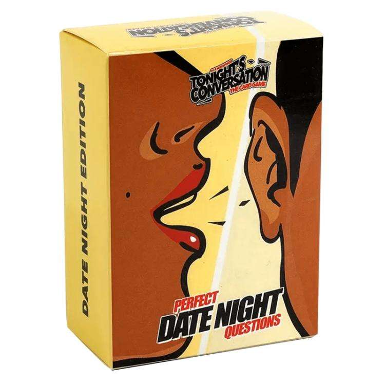 Lovers Dating Card Game Couples Conversation Card Playthings(Whispering In The Ear)