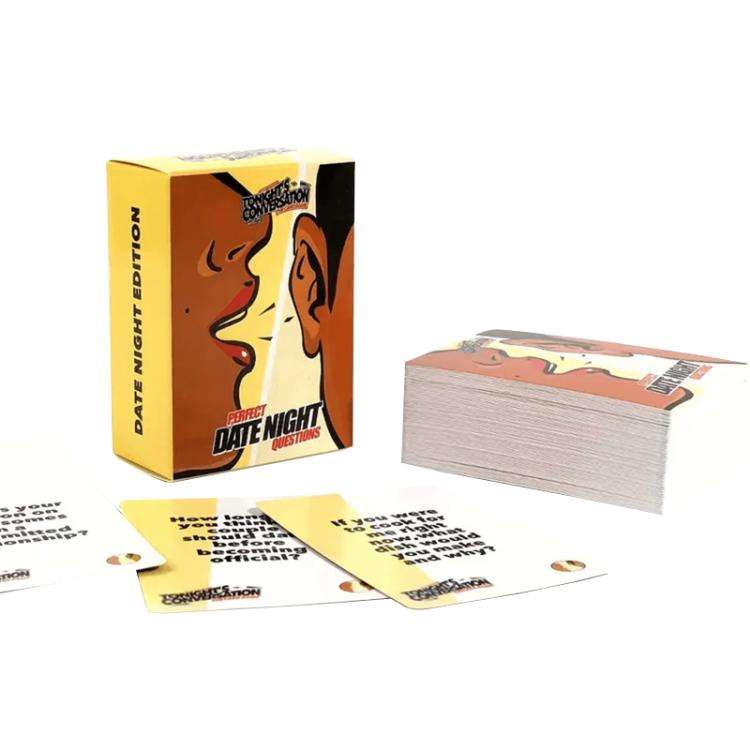 Lovers Dating Card Game Couples Conversation Card Playthings(Whispering In The Ear)