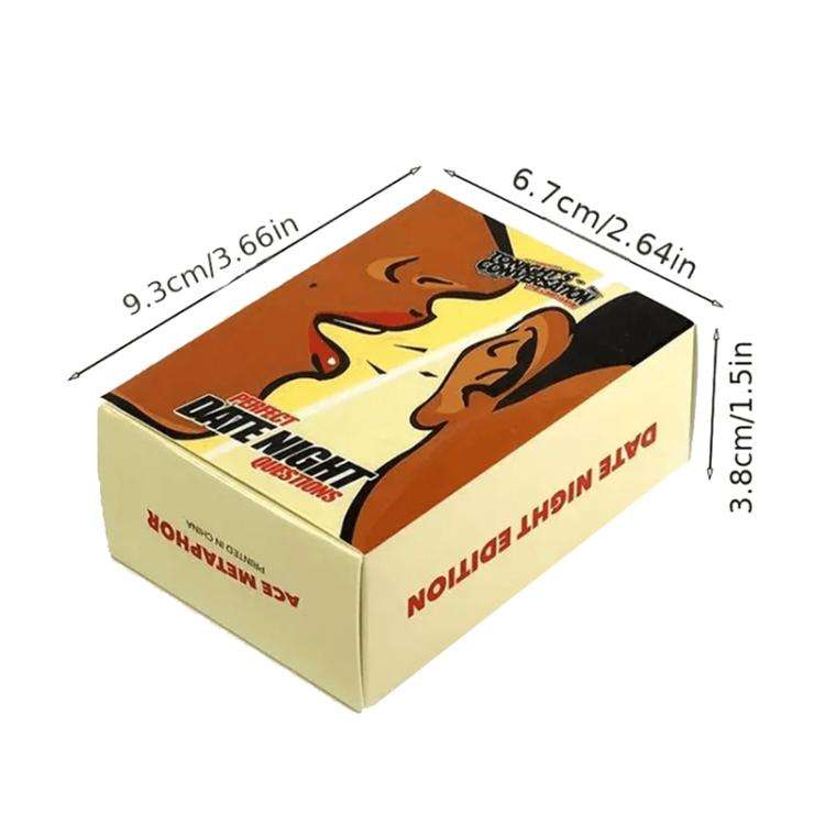 Lovers Dating Card Game Couples Conversation Card Playthings(Whispering In The Ear)