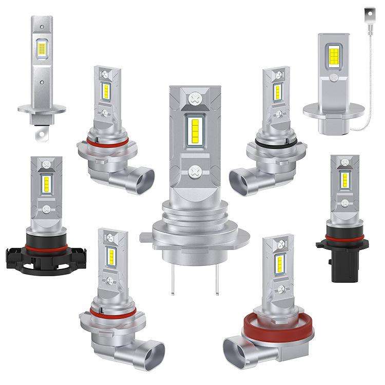 2pcs Mini 1:1 Direct Plug Car LED Headlight Bulb, Specifications: H1(White Light)