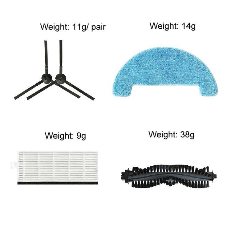 For ILIFE A4S / A40 / ECOVACS CEN550 Sweeping Robot Vacuum Cleaner Accessories Main Brush (Gray)