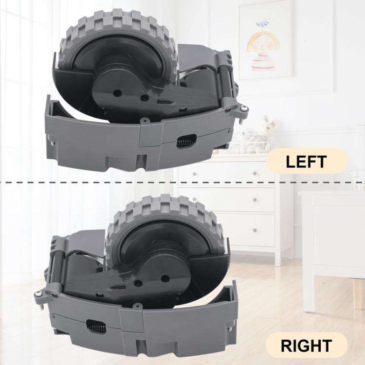 For IRobot Roomba 5/6/7/8/9 Series Walking Wheels Vacuum Cleaner Accessories Left Wheel-Black