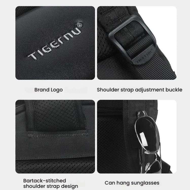 Tigernu T-B9121  17 Inch Men Expandable Waterproof Lightweight Laptop Backpack With Floating Zipper