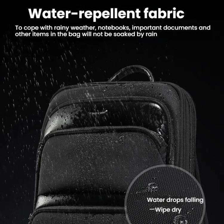 Tigernu T-B9121  17 Inch Men Expandable Waterproof Lightweight Laptop Backpack With Floating Zipper
