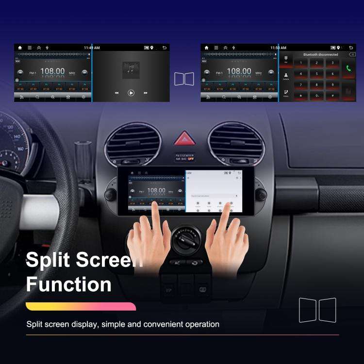 For Volkswagen Beetle 2002-2010 6.86 inch 2+64G Horizontal Screen Android Car Player, Spec: Stand...