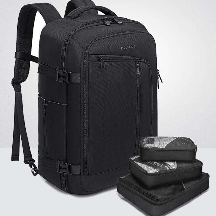 BANGE BG-1916 Men Backpack Large Capacity Shoulder Computer Bag(Black)