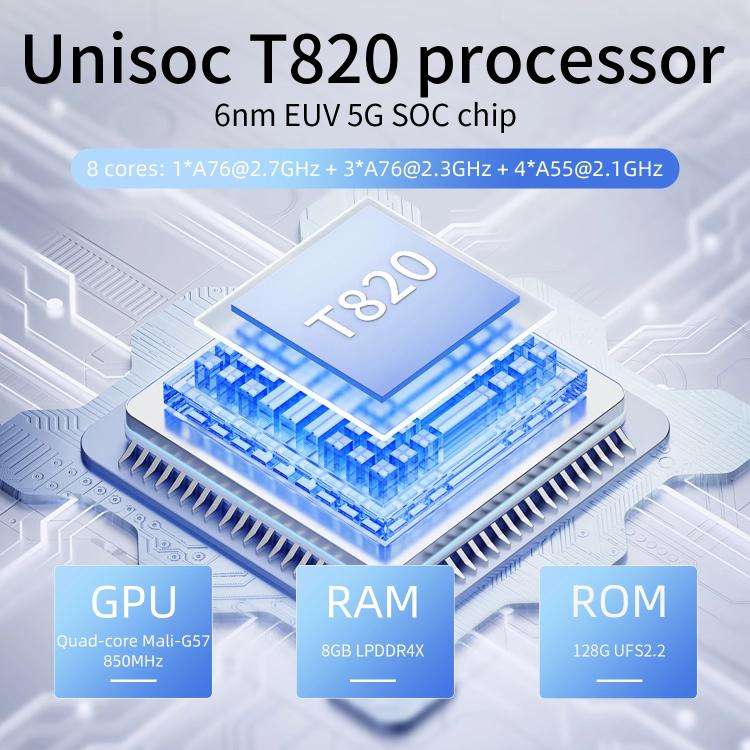 ANBERNIC RG406V 4 inch IPS Multi-Touch Portable Retro Gaming Console, Memory: 512G(Transparent Bl...