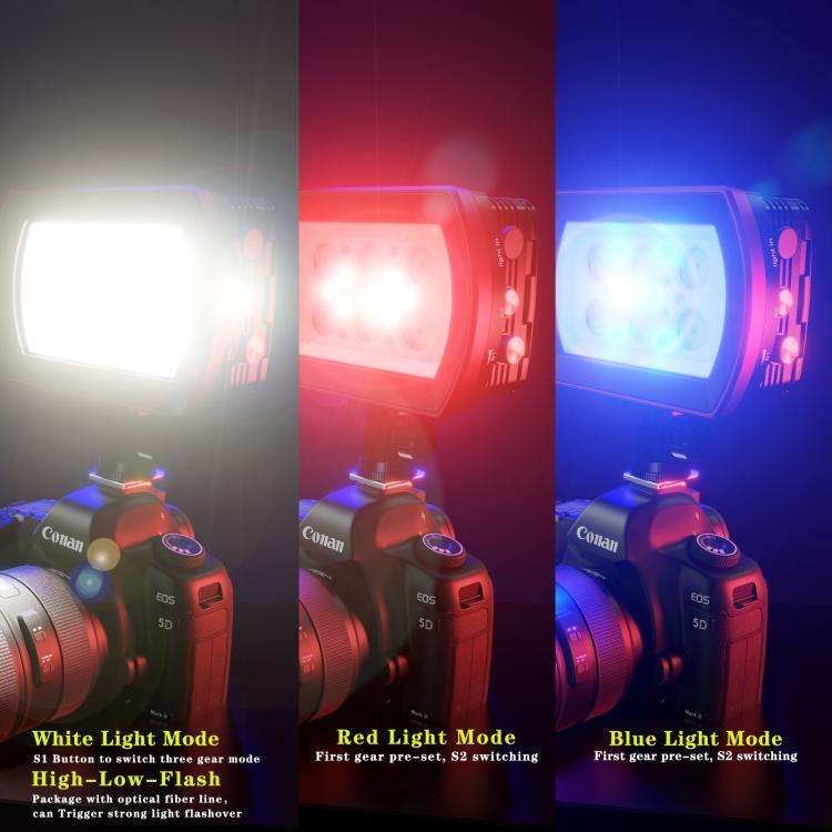 Sea Frogs 40M/130FT 6000 Lumen Underwater Photography Light(Black)