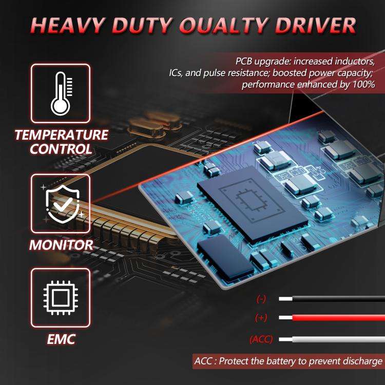 40W Motorcycle Wired Switch Integrated Waterproof Demon Eye Spotlight(Red Light)